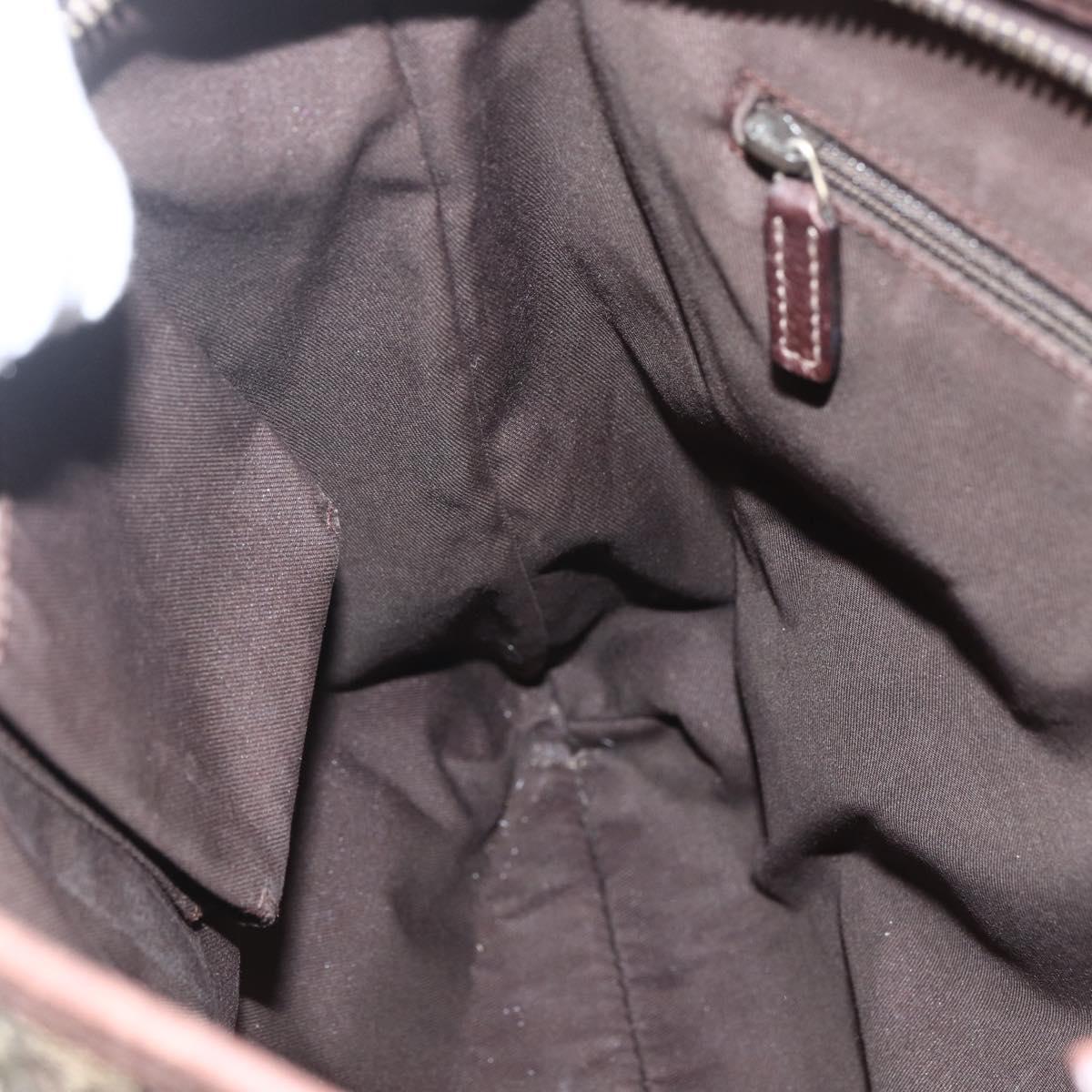 GUCCI GG Canvas Shoulder Bag Beige Gold 131326 Auth 151429