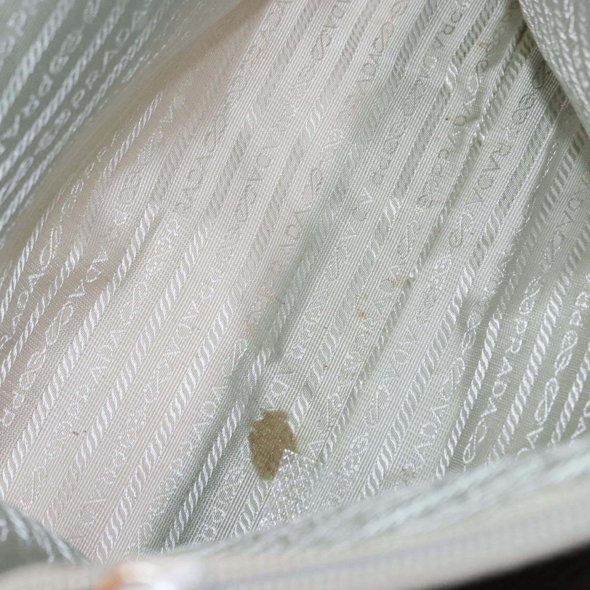 PRADA Tote Bag Nylon Pink Silver Auth 151432