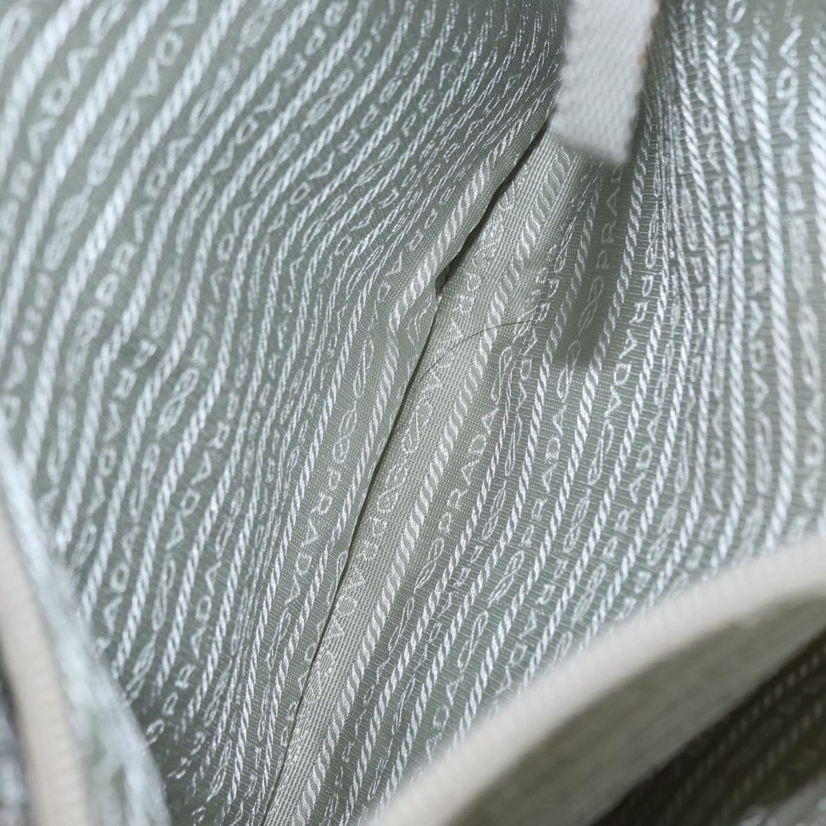 PRADA Tote Bag Nylon Pink Silver Auth 151432