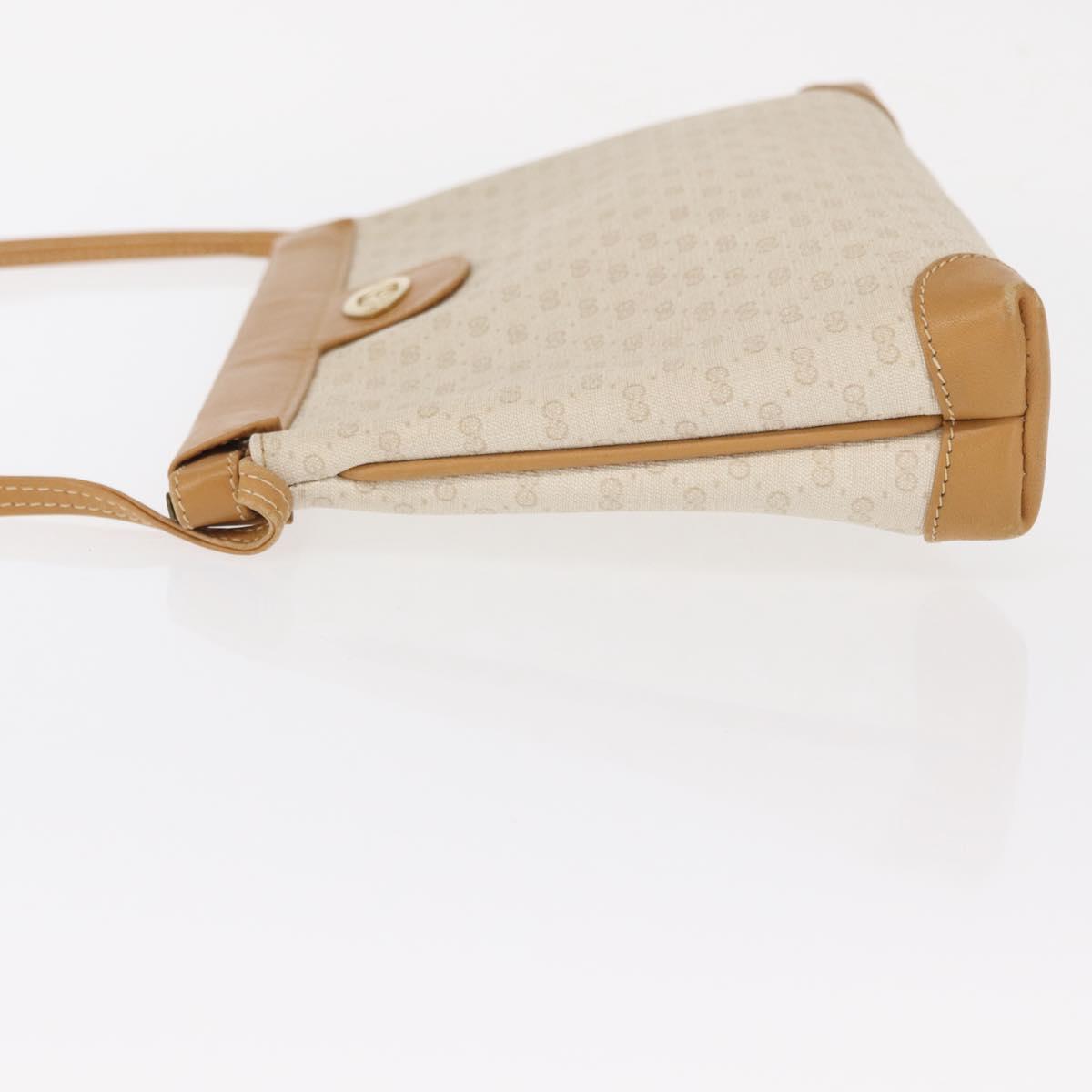 GUCCI Micro GG Supreme Shoulder Bag PVC Cream Gold 007 101 5553 Auth 151435