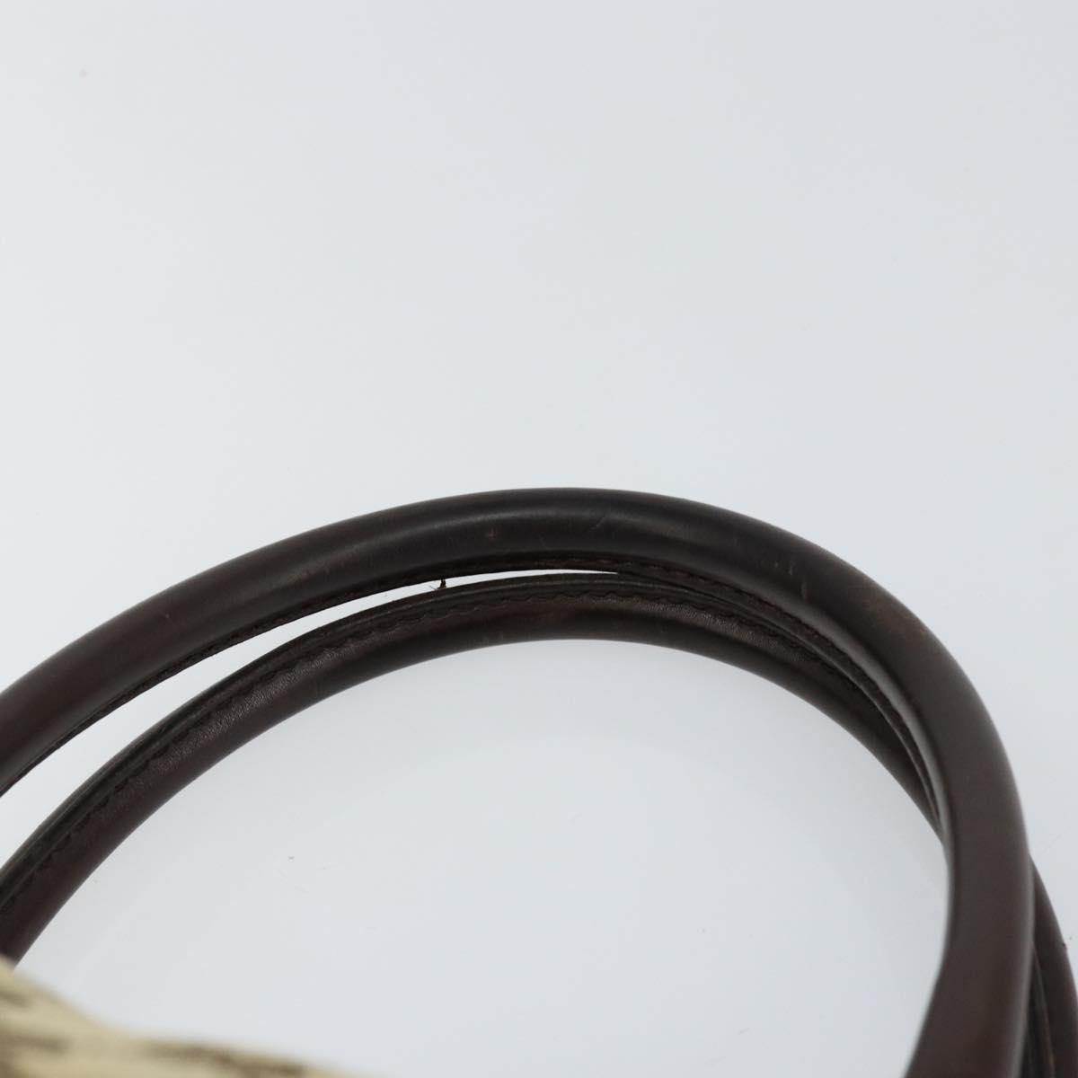 GUCCI GG Canvas Hand Bag Beige Gold 247902 Auth 151441