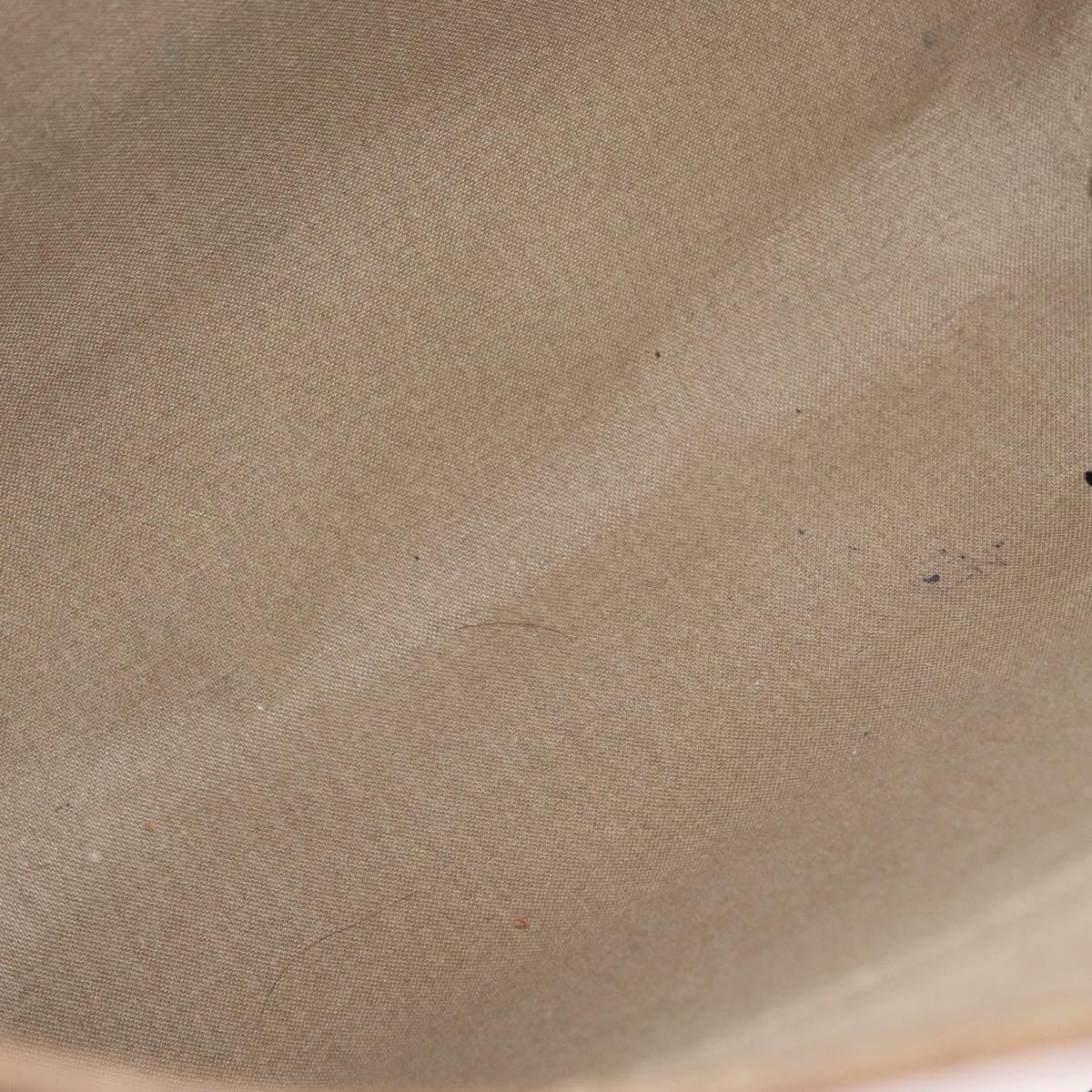 GUCCI GG Supreme Tote Bag PVC Beige Gold 39 02 061 Auth 151443