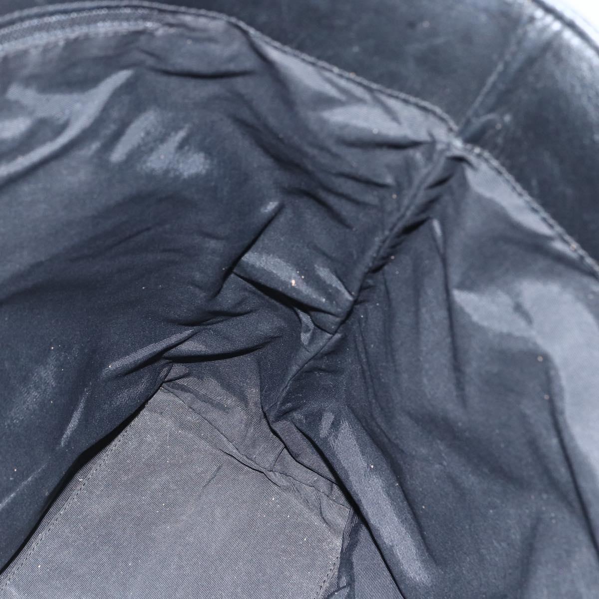 GUCCI GG Canvas Tote Bag Black Silver 31243 Auth 151463