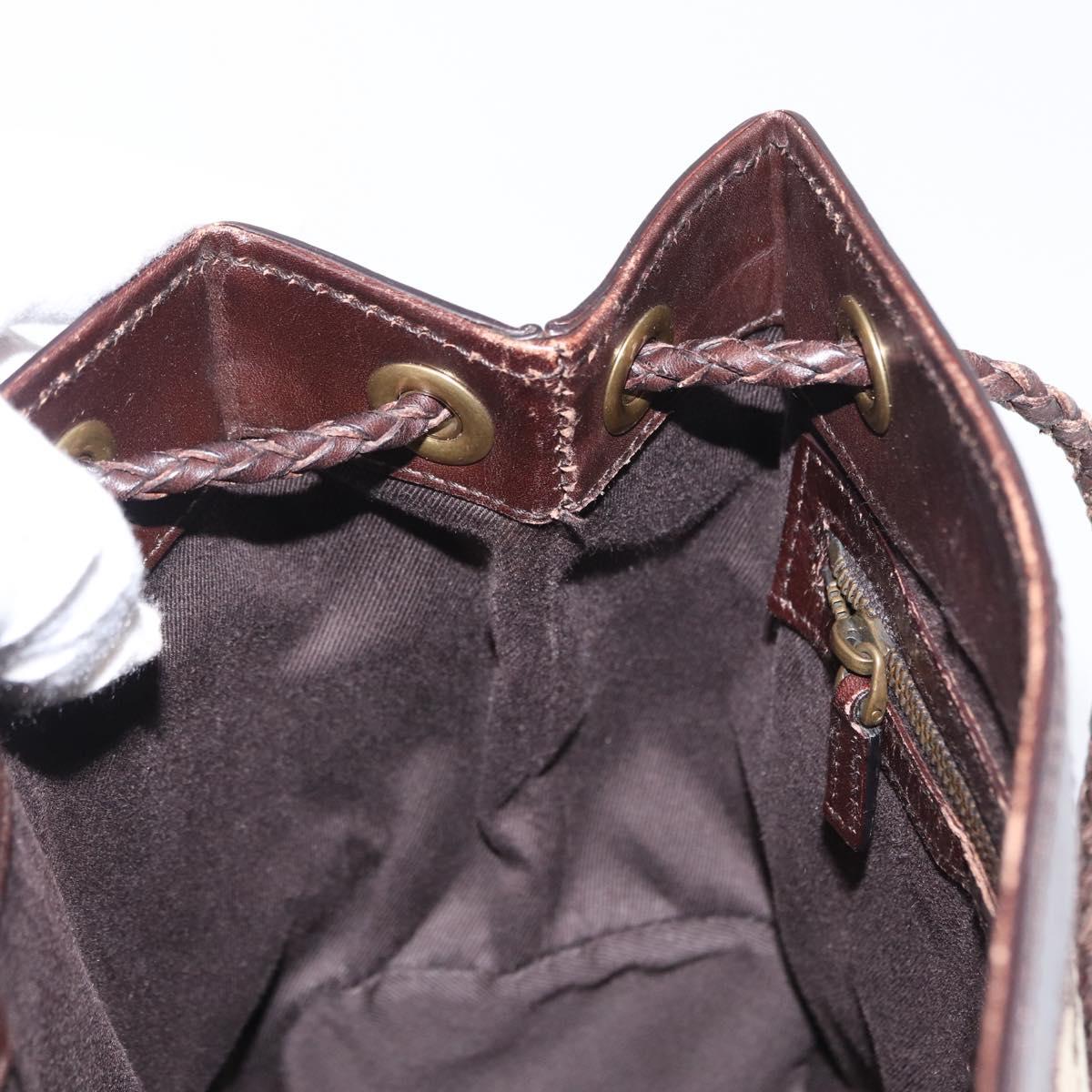 GUCCI GG Canvas Tote Bag Beige Gold 109143 Auth 151466