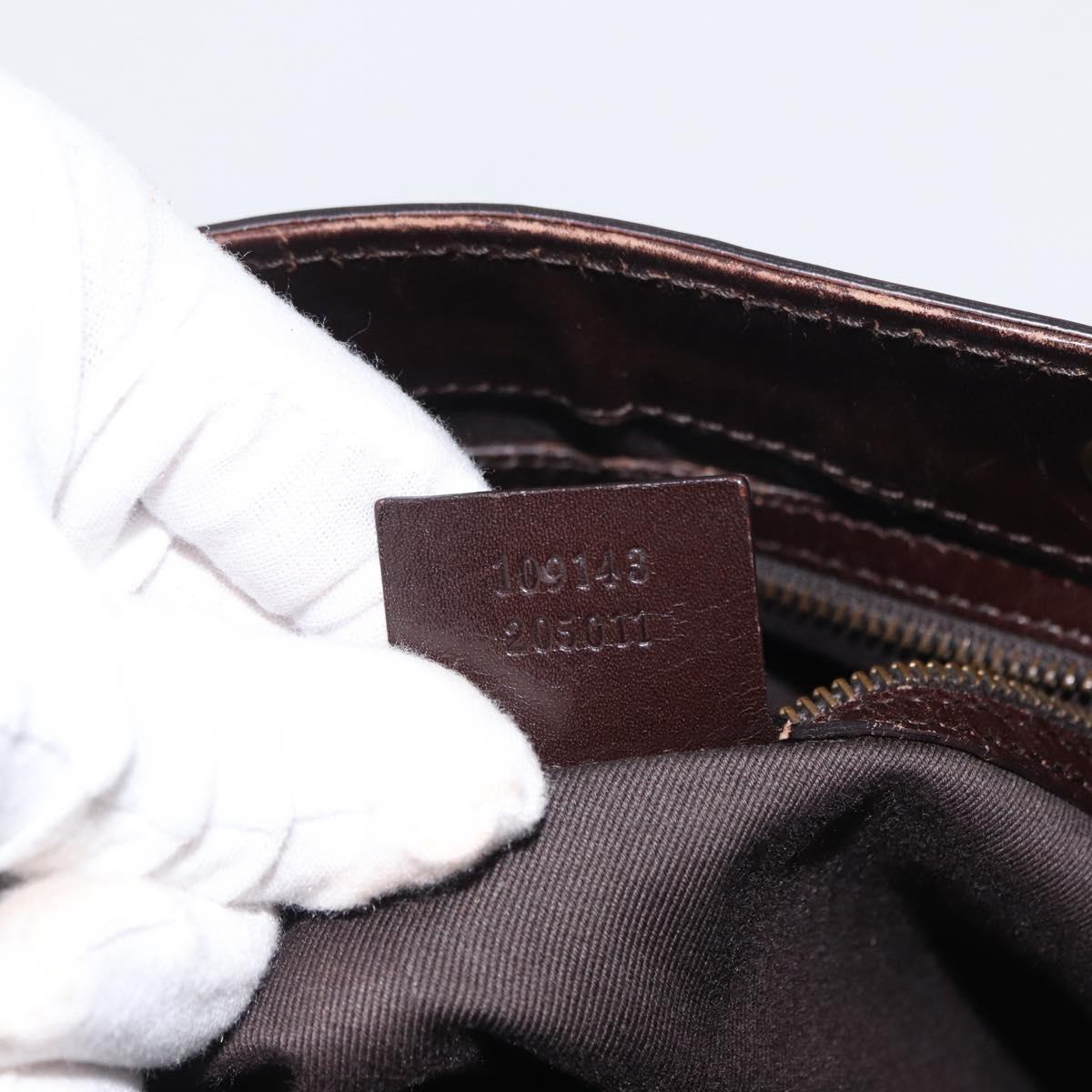 GUCCI GG Canvas Tote Bag Beige Gold 109143 Auth 151466