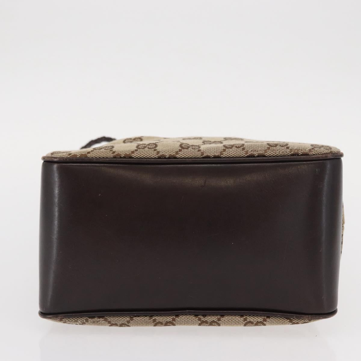 GUCCI GG Canvas Tote Bag Beige Gold 109143 Auth 151466