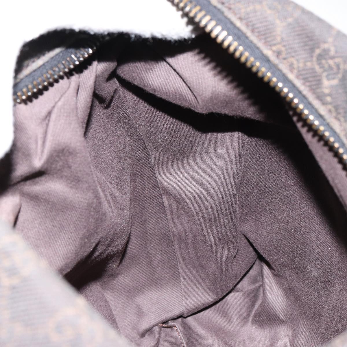 GUCCI GG Canvas Shoulder Bag Brown 101292 Auth 151467