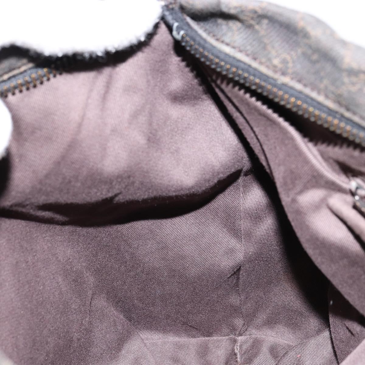 GUCCI GG Canvas Shoulder Bag Brown 101292 Auth 151467