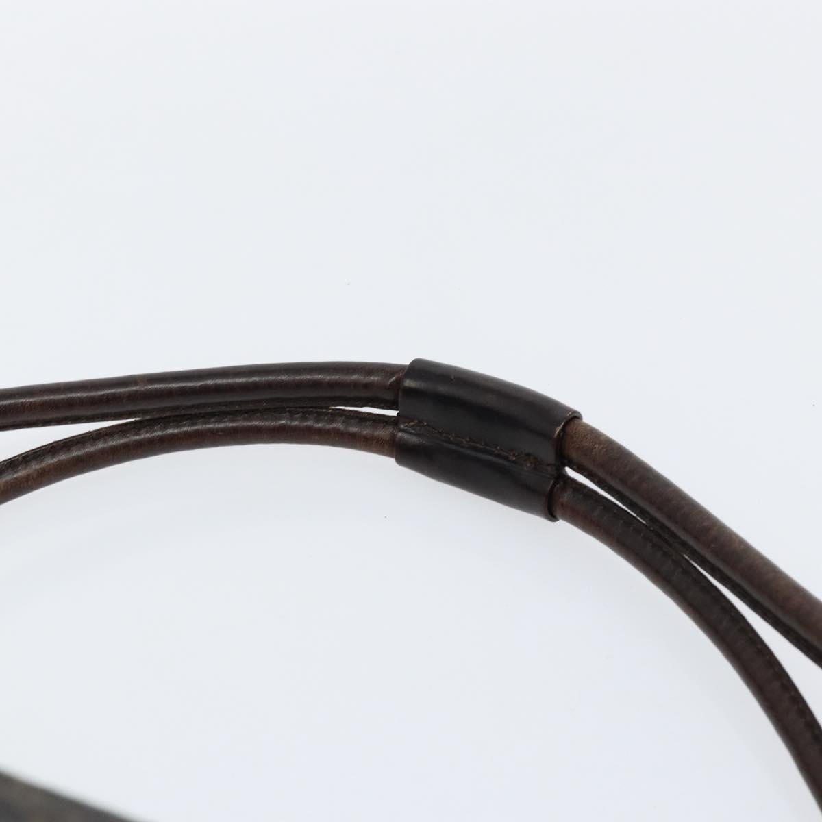 GUCCI GG Canvas Shoulder Bag Brown 101292 Auth 151467