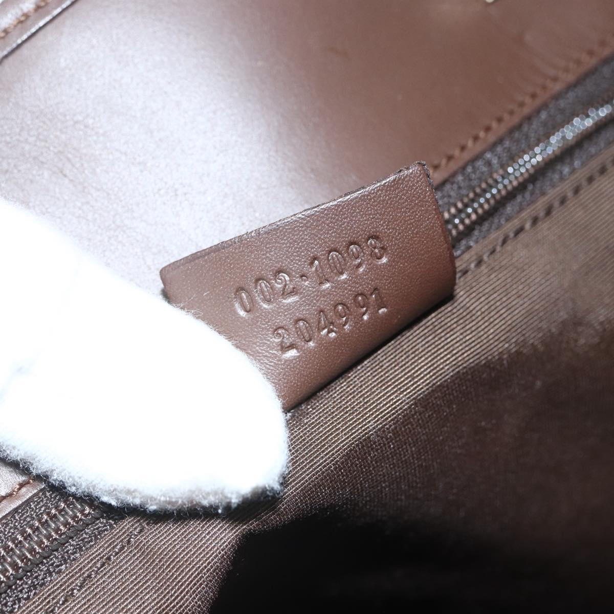 GUCCI GG Canvas Tote Bag Beige Gold 002 1098 Auth 151468