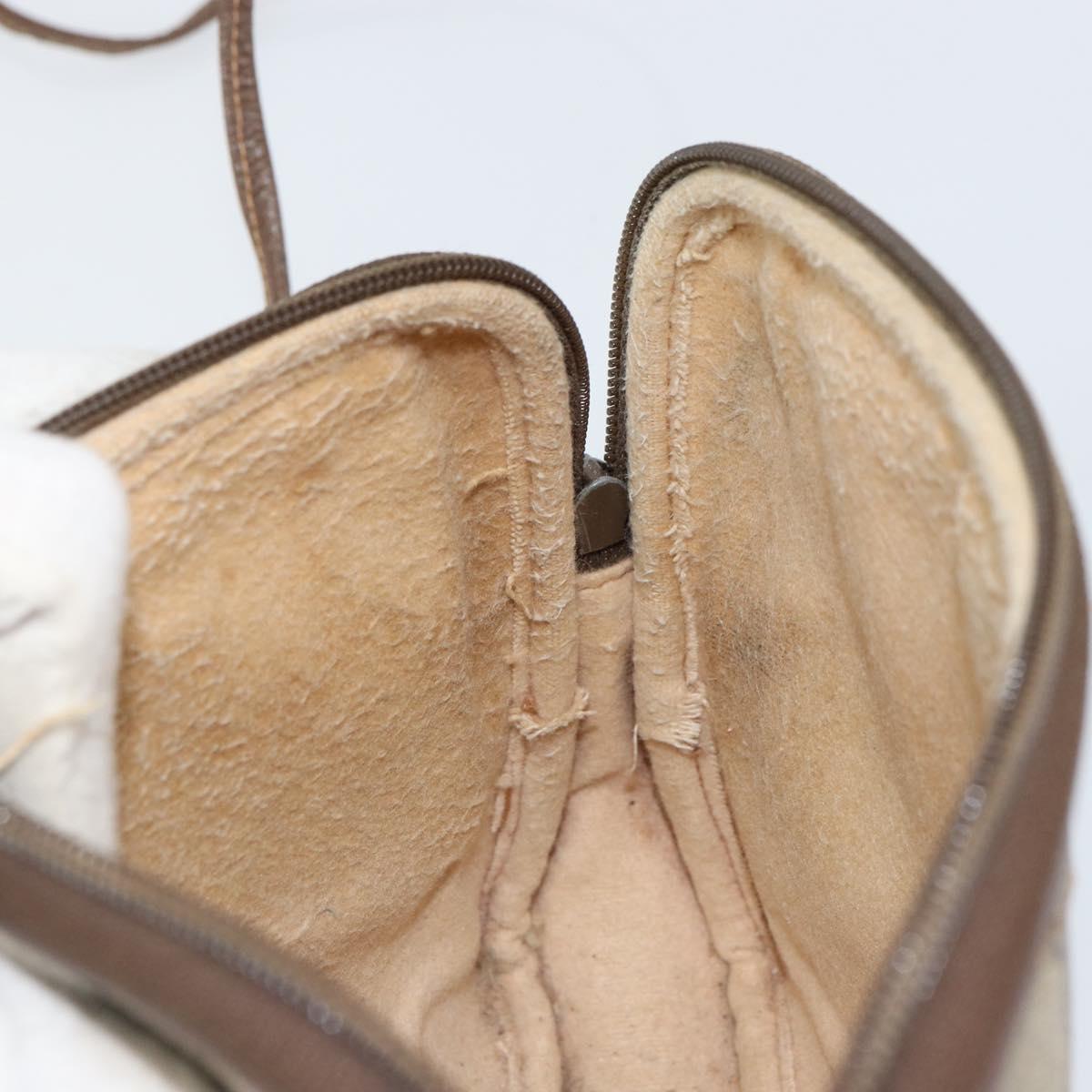 GUCCI GG Supreme Shoulder Bag PVC Beige Gold 97 02 068 Auth 151477