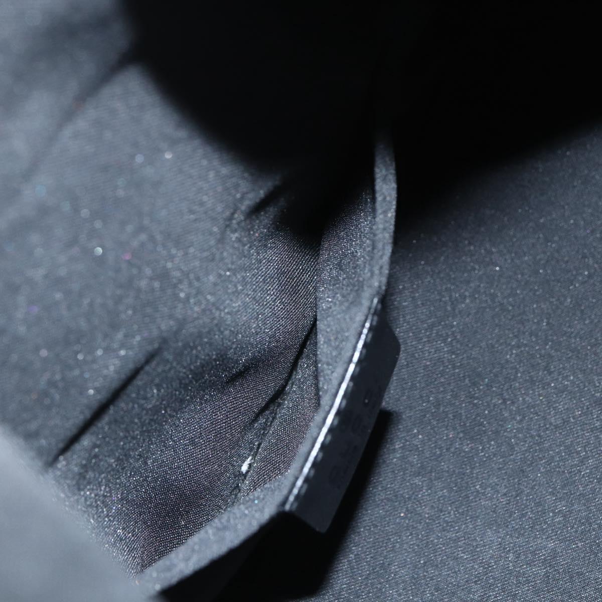 GUCCI GG Canvas Shoulder Bag Black Silver 000 0602 Auth 151489