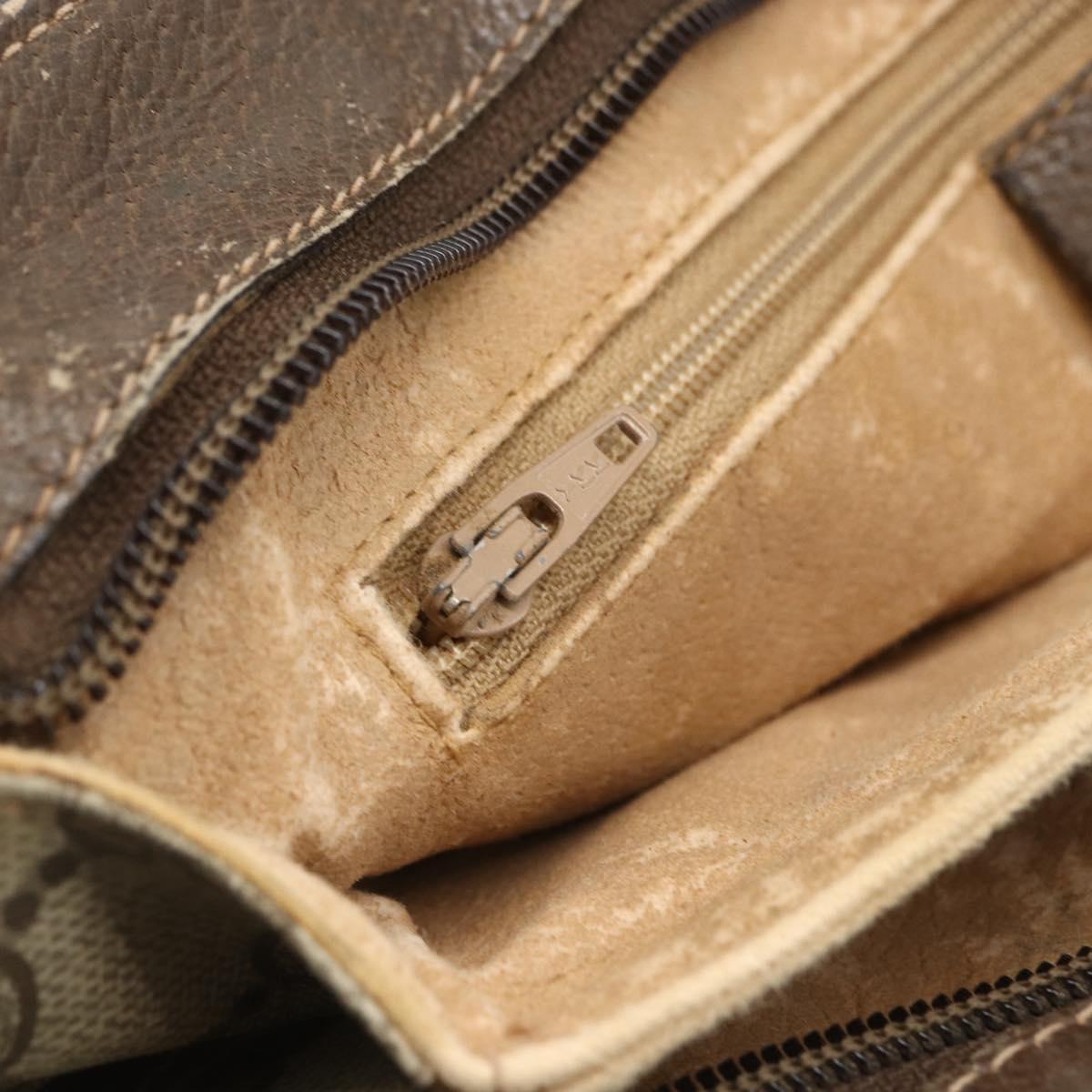 GUCCI GG Supreme Web Sherry Line Bag PVC Beige Red 904 02 043 Auth 151491