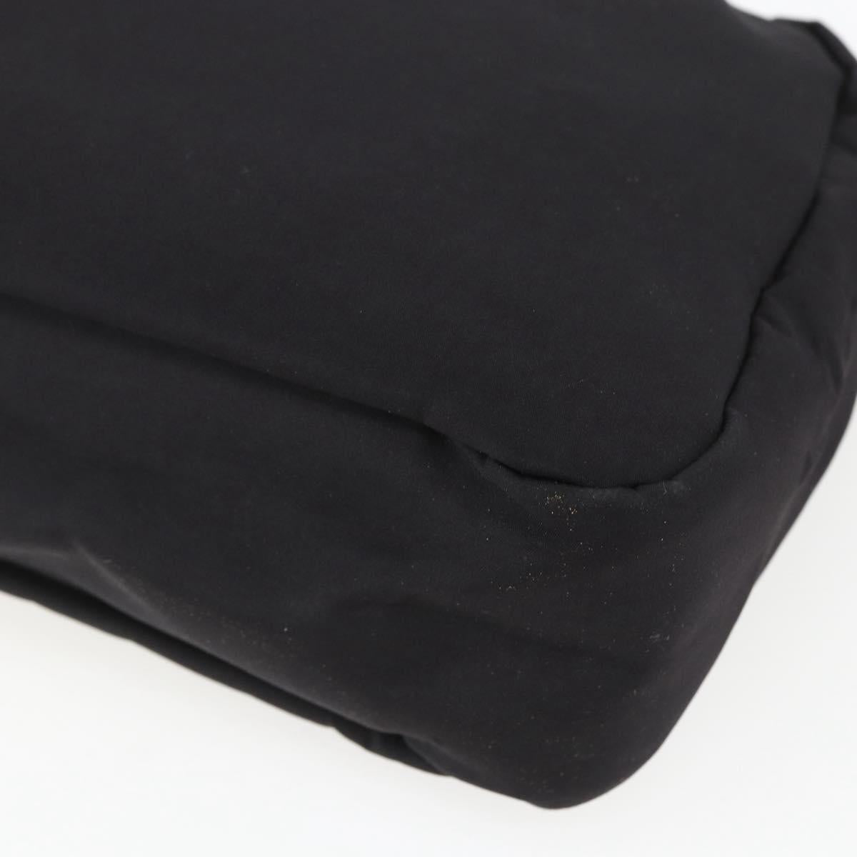 PRADA Sports Shoulder Bag Nylon Black Silver Auth 151492