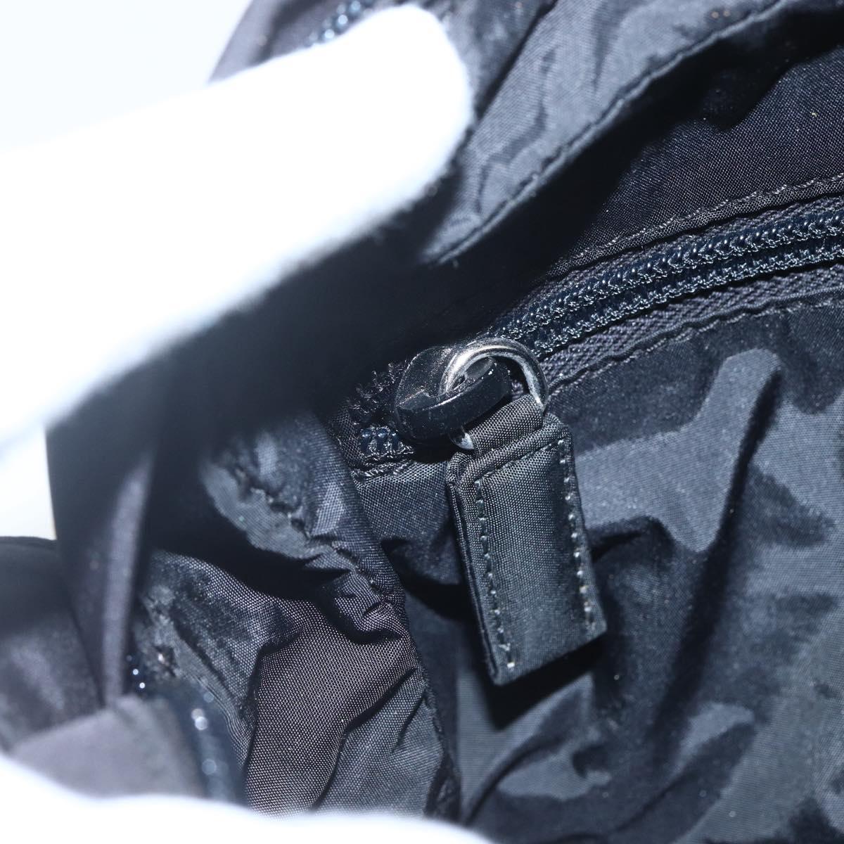 PRADA Sports Shoulder Bag Nylon Black Silver Auth 151492