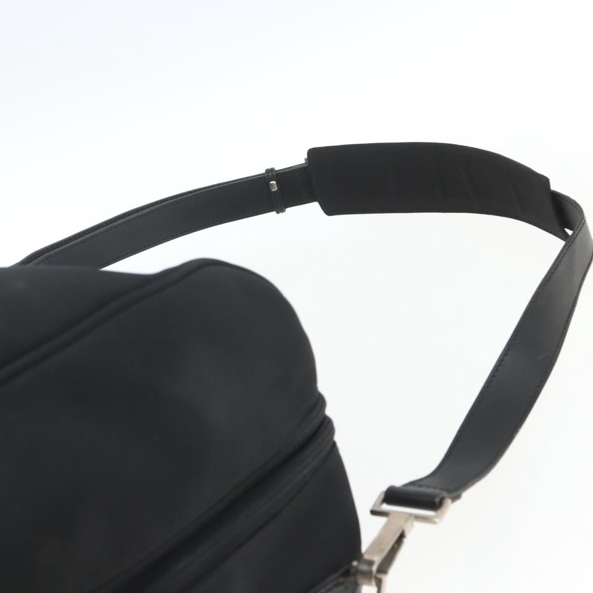 GUCCI Boston Bag Canvas 2way Black Auth 151493