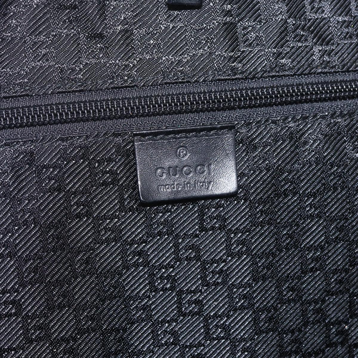 GUCCI Boston Bag Canvas 2way Black Auth 151493