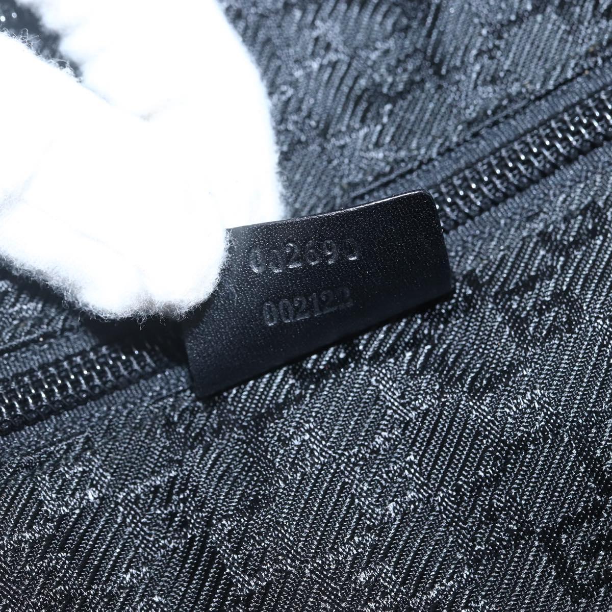 GUCCI Boston Bag Canvas 2way Black Auth 151493