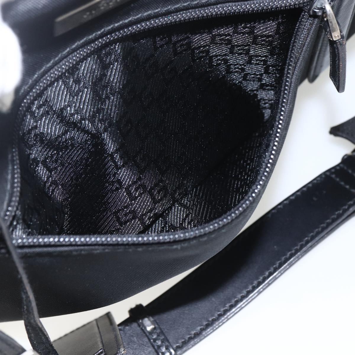 GUCCI Boston Bag Canvas 2way Black Auth 151493