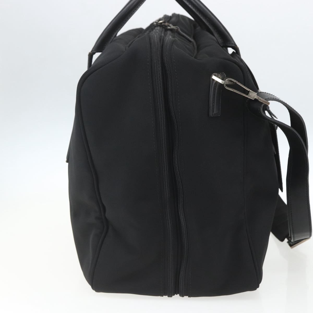GUCCI Boston Bag Canvas 2way Black Auth 151493