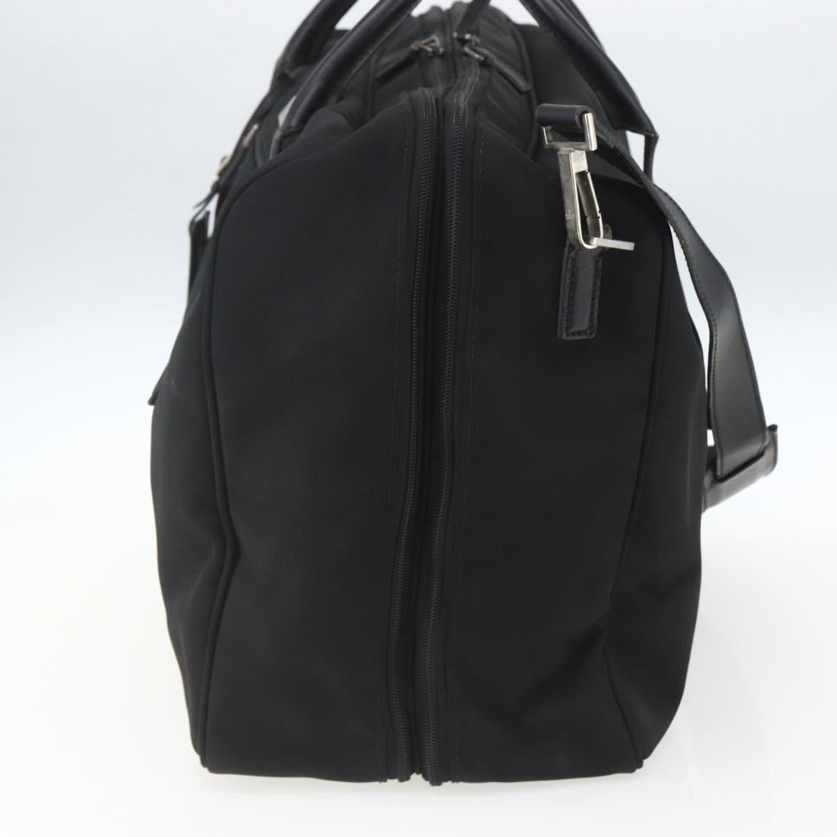 GUCCI Boston Bag Canvas 2way Black Auth 151493