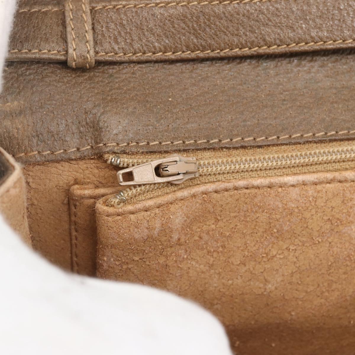 GUCCI GG Supreme Shoulder Bag PVC Beige Gold 904 02 050 Auth 151494