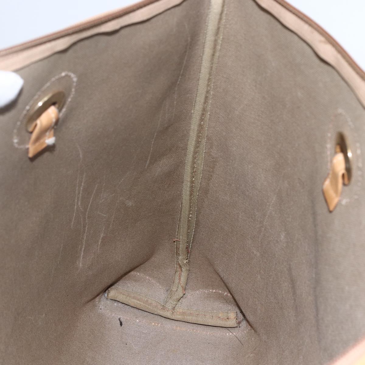 GUCCI Micro GG Supreme Tote Bag PVC Beige Gold 002 4868 39 Auth 151511