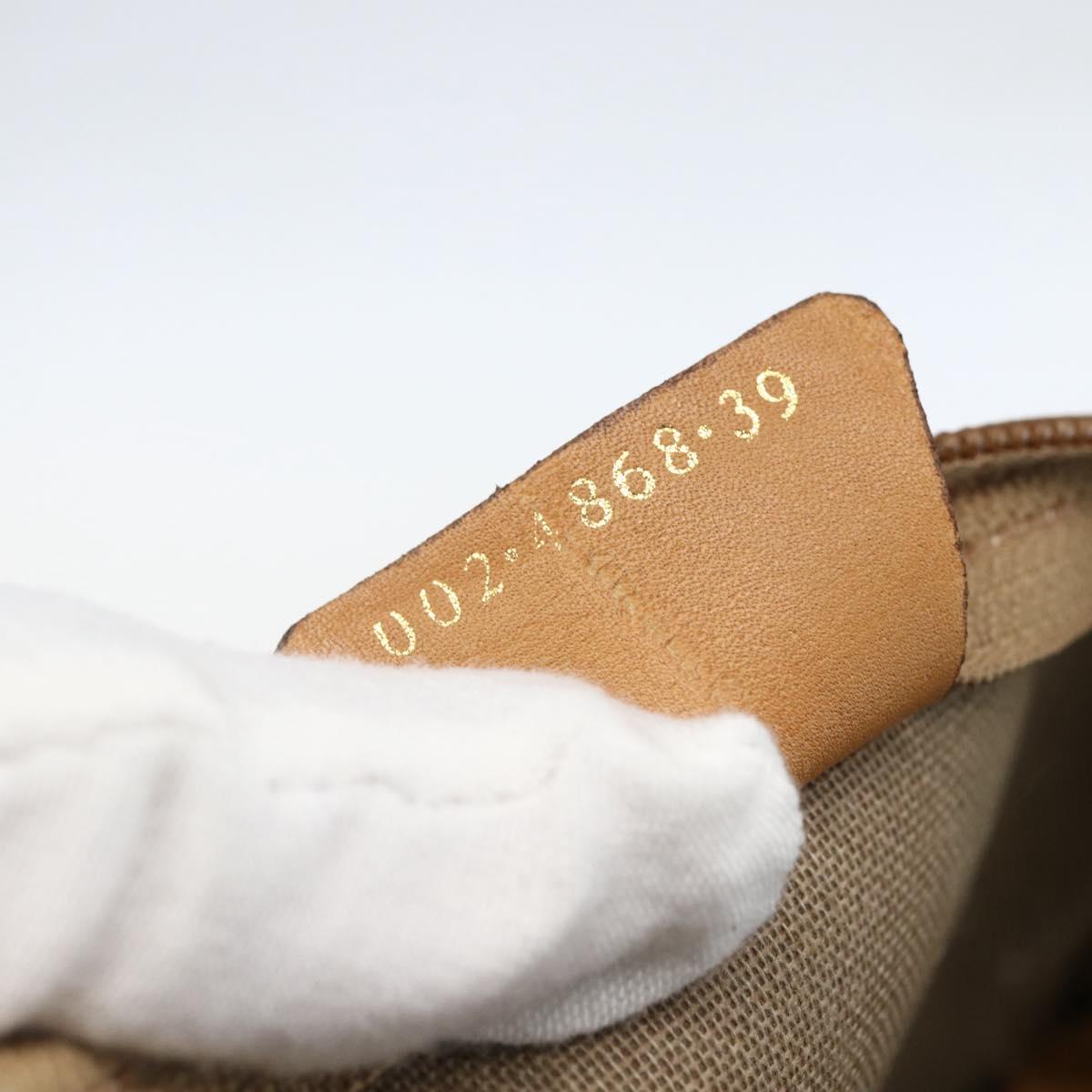 GUCCI Micro GG Supreme Tote Bag PVC Beige Gold 002 4868 39 Auth 151511