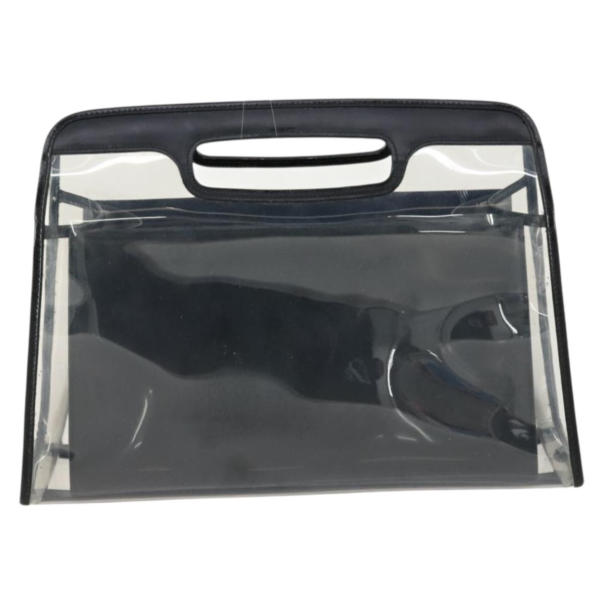GUCCI Hand Bag Vinyl Clear 000 2058 0548 5 Auth 151521