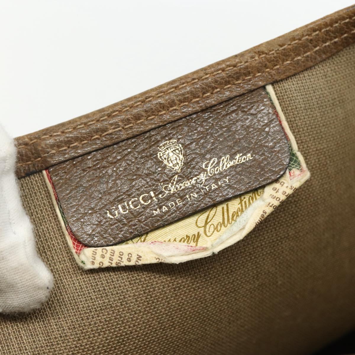 GUCCI GG Supreme Web Sherry Line Tote Bag PVC Beige Red 39 02 003 Auth 151523