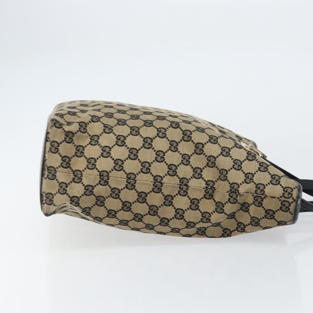 GUCCI GG Canvas Tote Bag Beige Gold 002 1098 Auth 151536