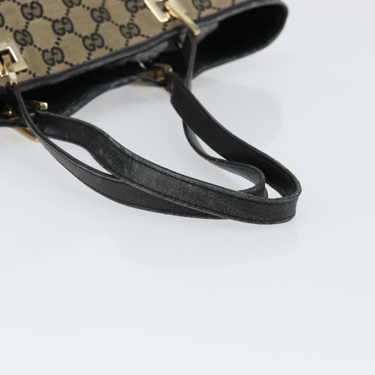 GUCCI GG Canvas Tote Bag Beige Gold 002 1098 Auth 151536