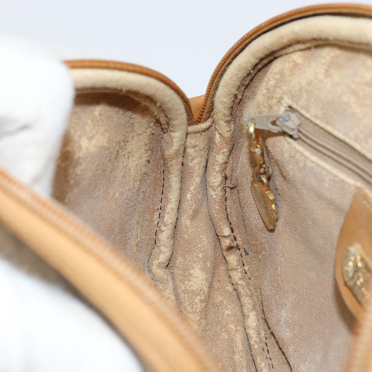 GUCCI Micro GG Supreme Shoulder Bag PVC Beige Gold 007 89 1113 Auth 151541