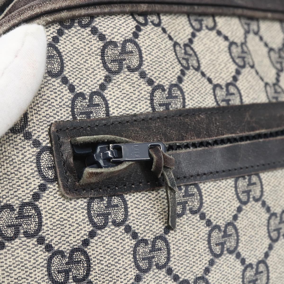 GUCCI GG Supreme Shoulder Bag PVC Navy Auth 151552