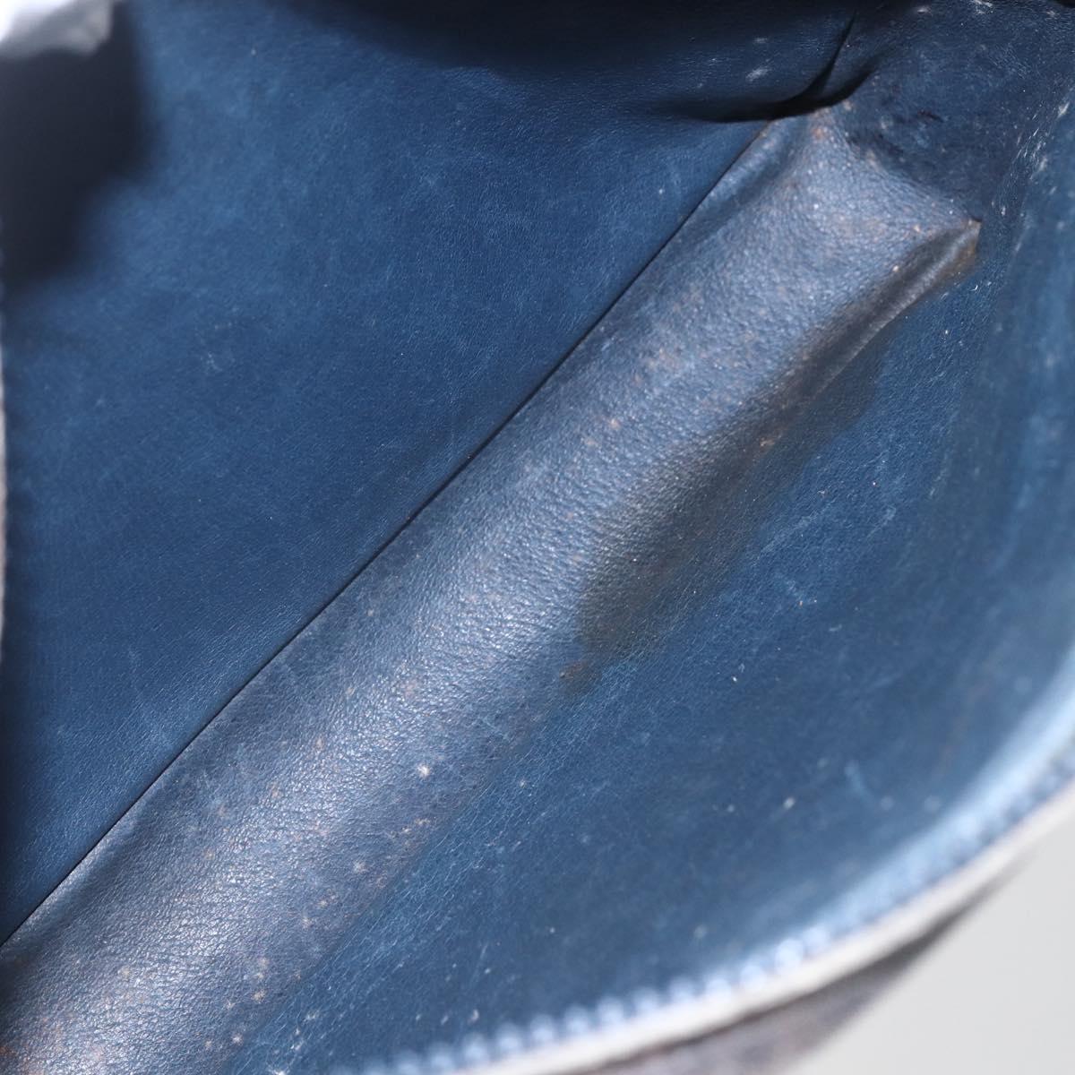 GUCCI GG Supreme Shoulder Bag PVC Navy Auth 151552