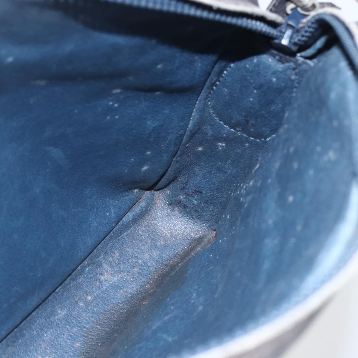 GUCCI GG Supreme Shoulder Bag PVC Navy Auth 151552