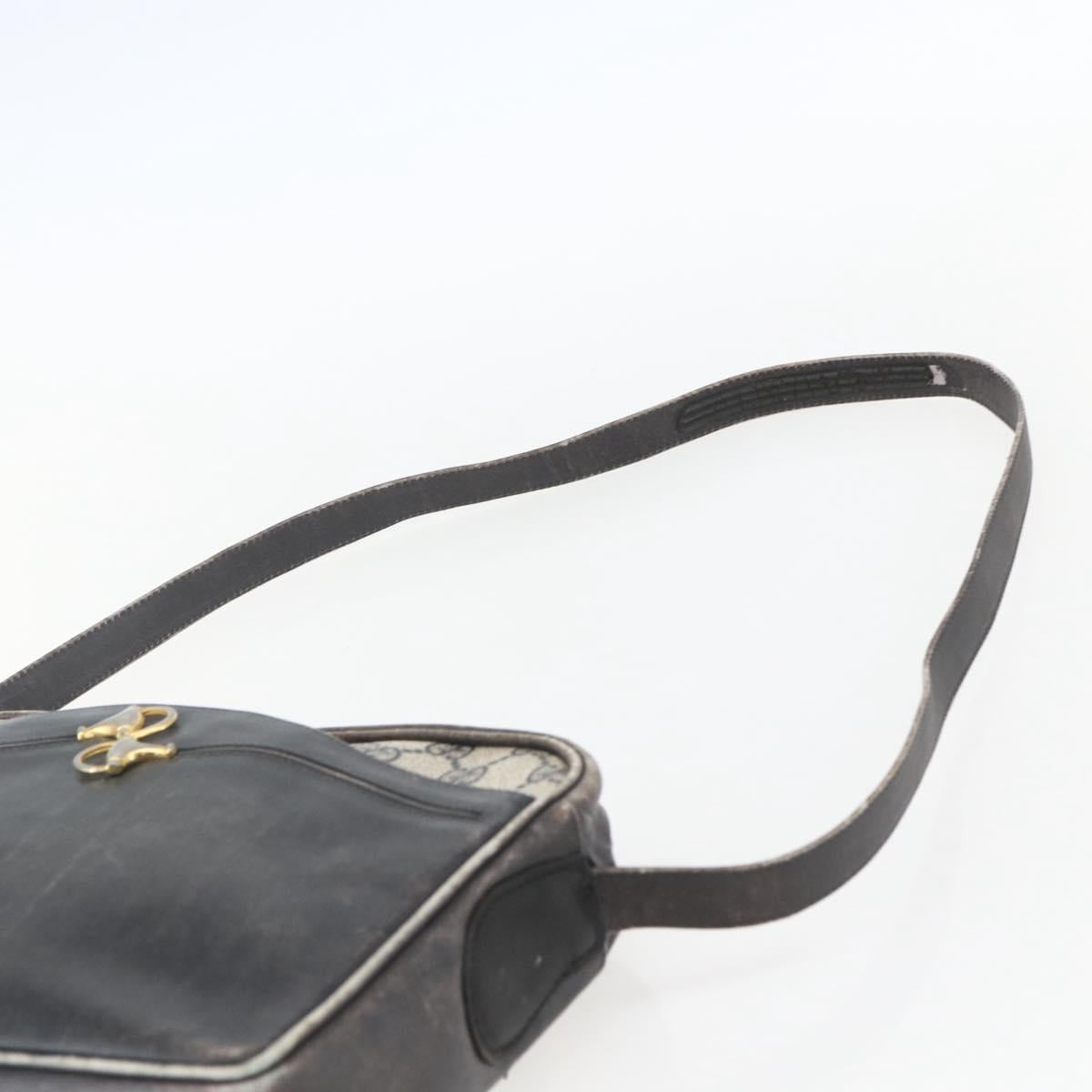 GUCCI GG Supreme Shoulder Bag PVC Navy Auth 151552