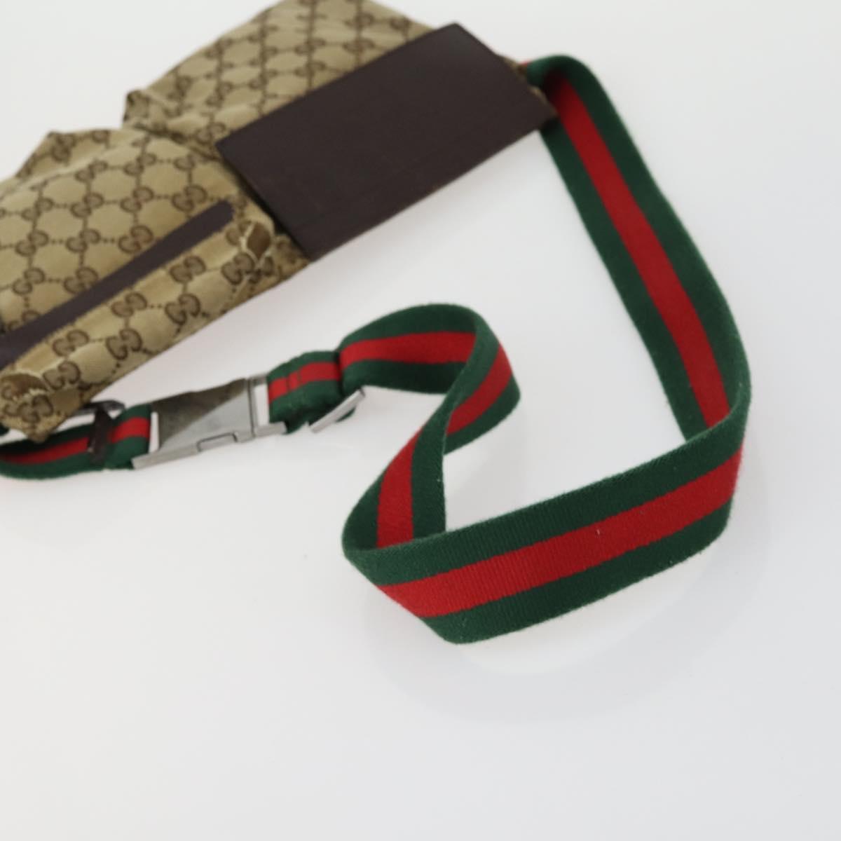 GUCCI GG Canvas Shoulder Bag 3 Set Beige Brown black Auth 151555