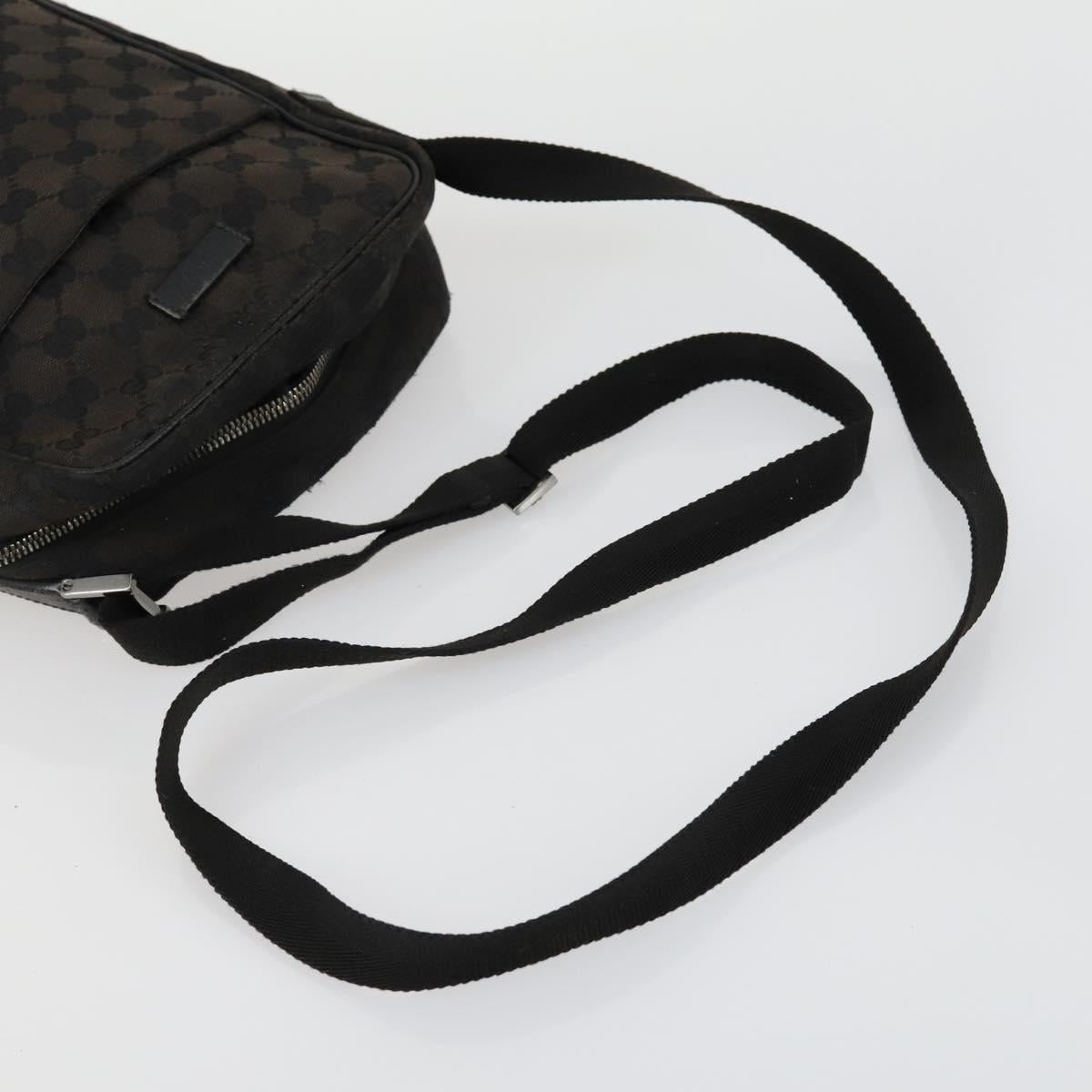 GUCCI GG Canvas Shoulder Bag 3 Set Beige Brown black Auth 151555