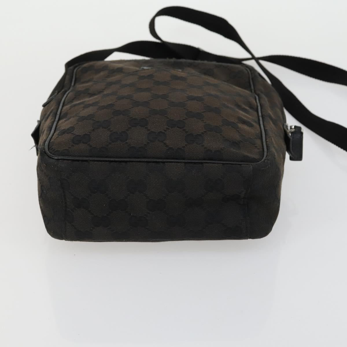 GUCCI GG Canvas Shoulder Bag 3 Set Beige Brown black Auth 151555