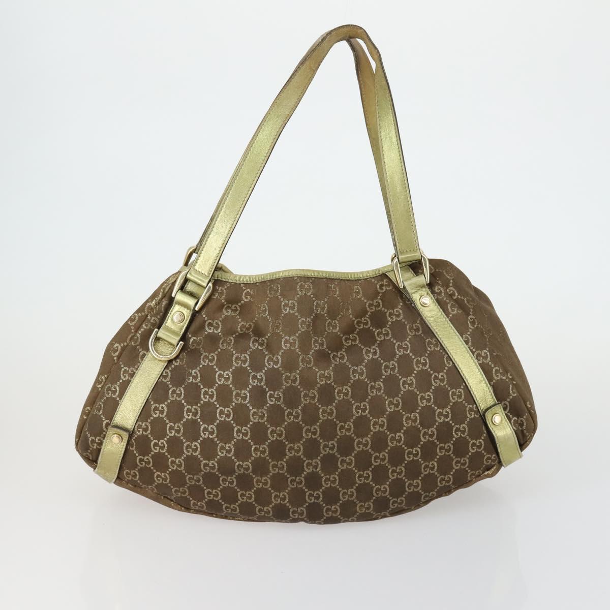 GUCCI GG Canvas Shoulder Bag 3 Set Beige Brown black Auth 151555