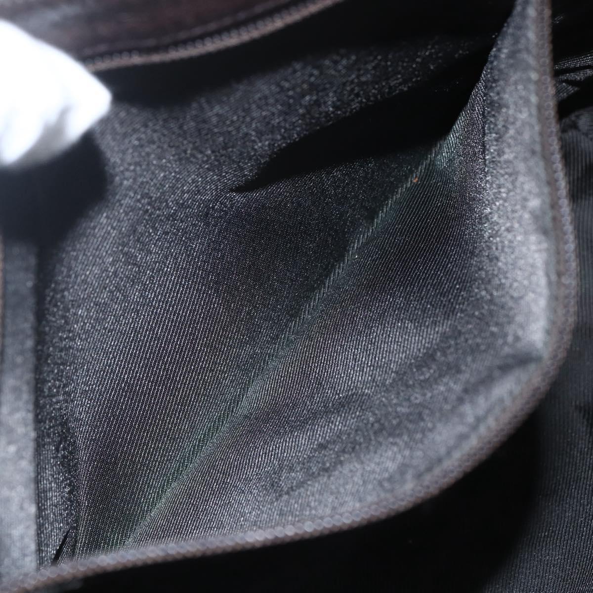 GUCCI GG Canvas Shoulder Bag Beige Silver 110054 Auth 151560