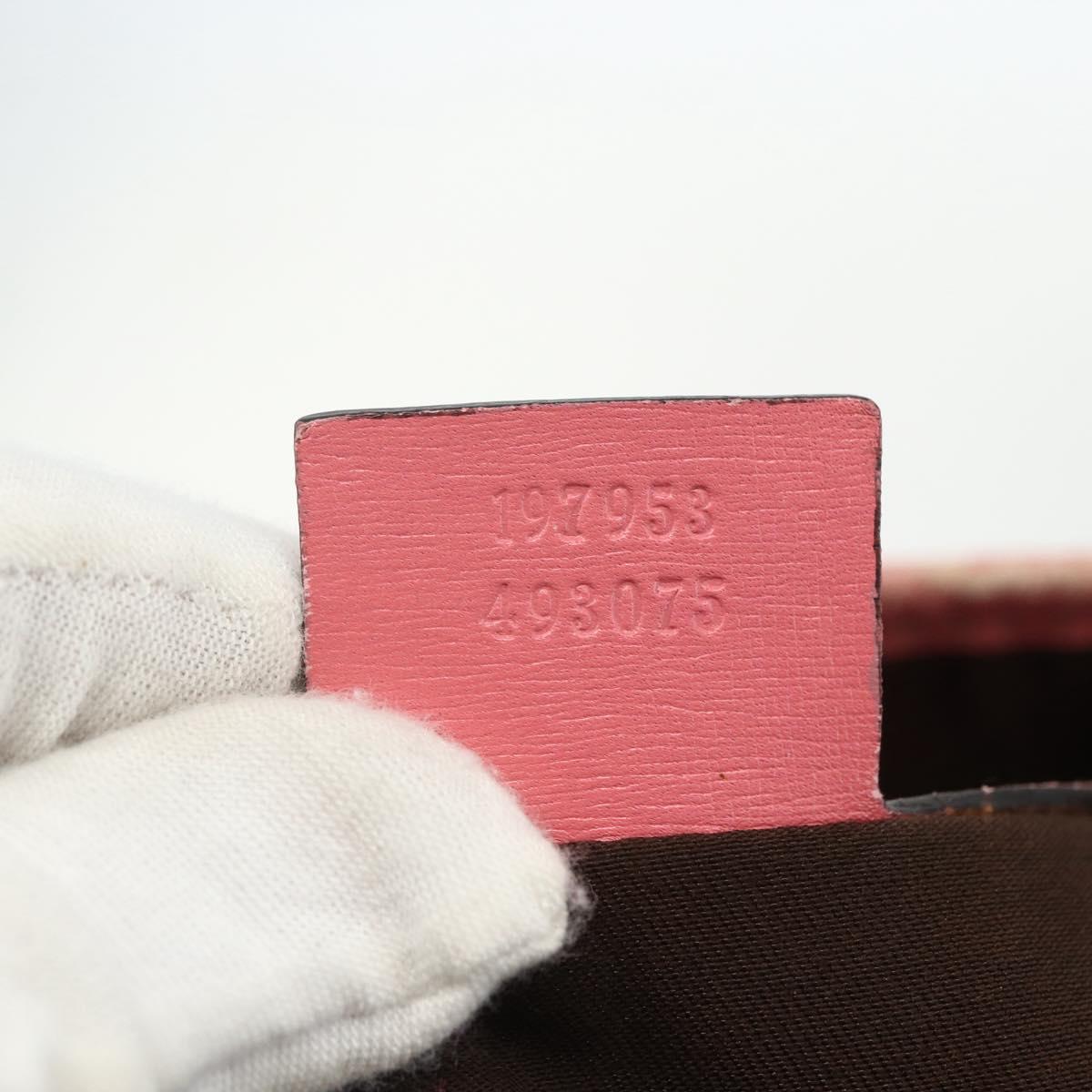 GUCCI GG Supreme Tote Bag PVC Beige Gold 197953 Auth 151580