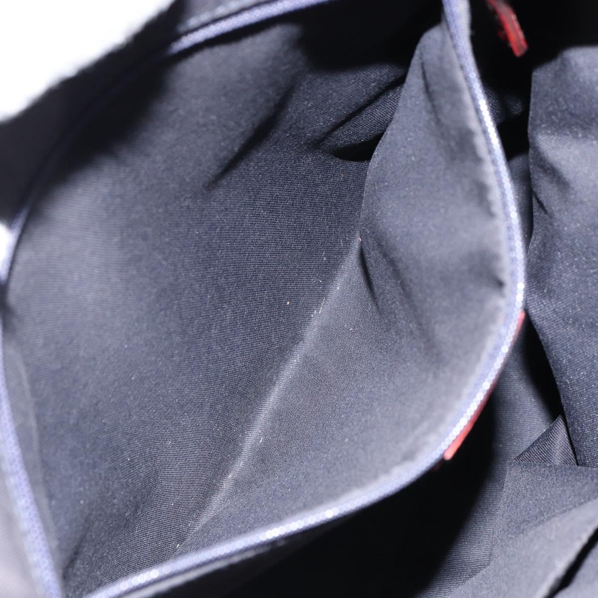 GUCCI GG Canvas Hand Bag Navy Gold 130739 Auth 151583