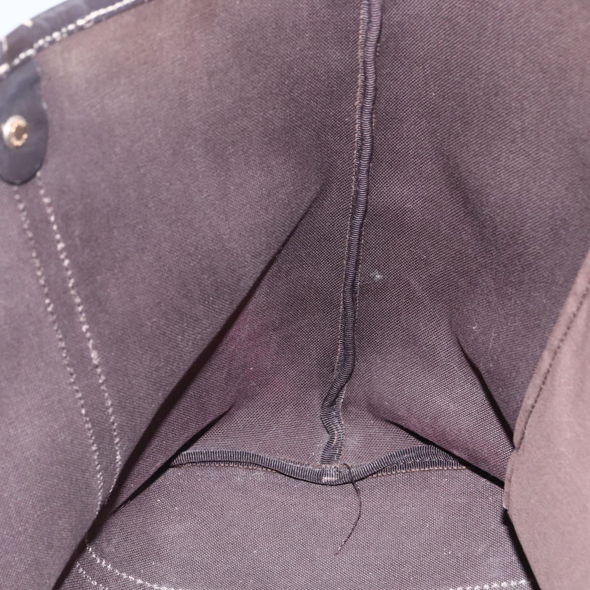 GUCCI GG Supreme Tote Bag PVC Beige Gold 197953 Auth 151584