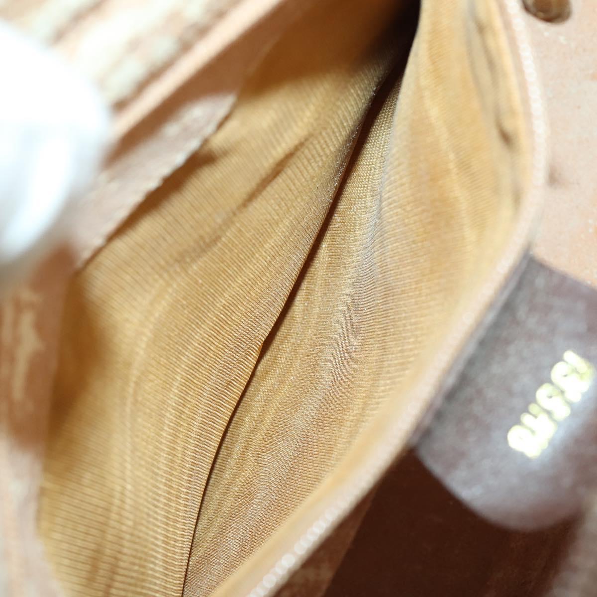 GUCCI Bamboo Hand Bag Leather 2way Brown Gold 000 2865 0290 Auth 151596