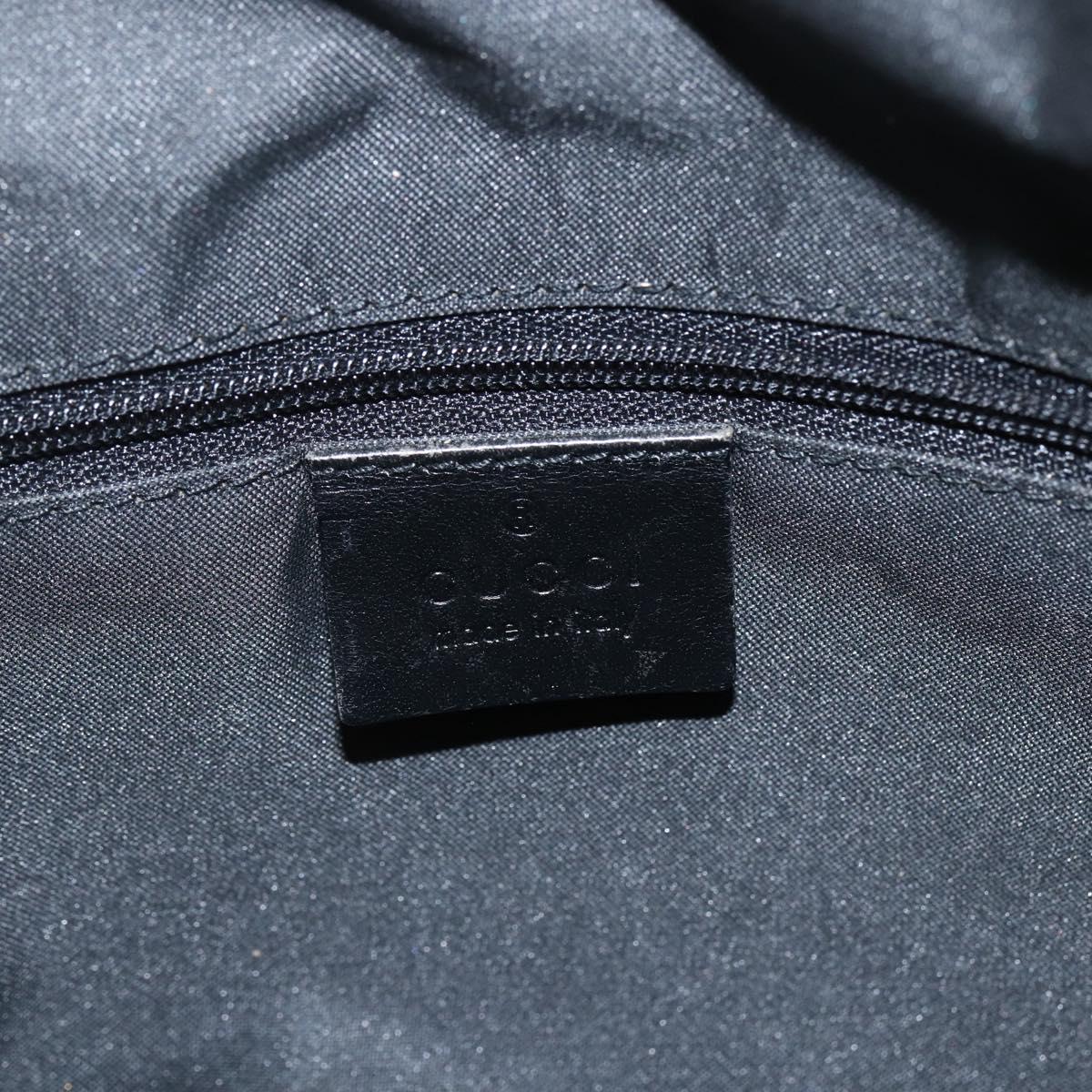 GUCCI GG Canvas Shoulder Bag Black Silver 001 3766 2123 Auth 151598