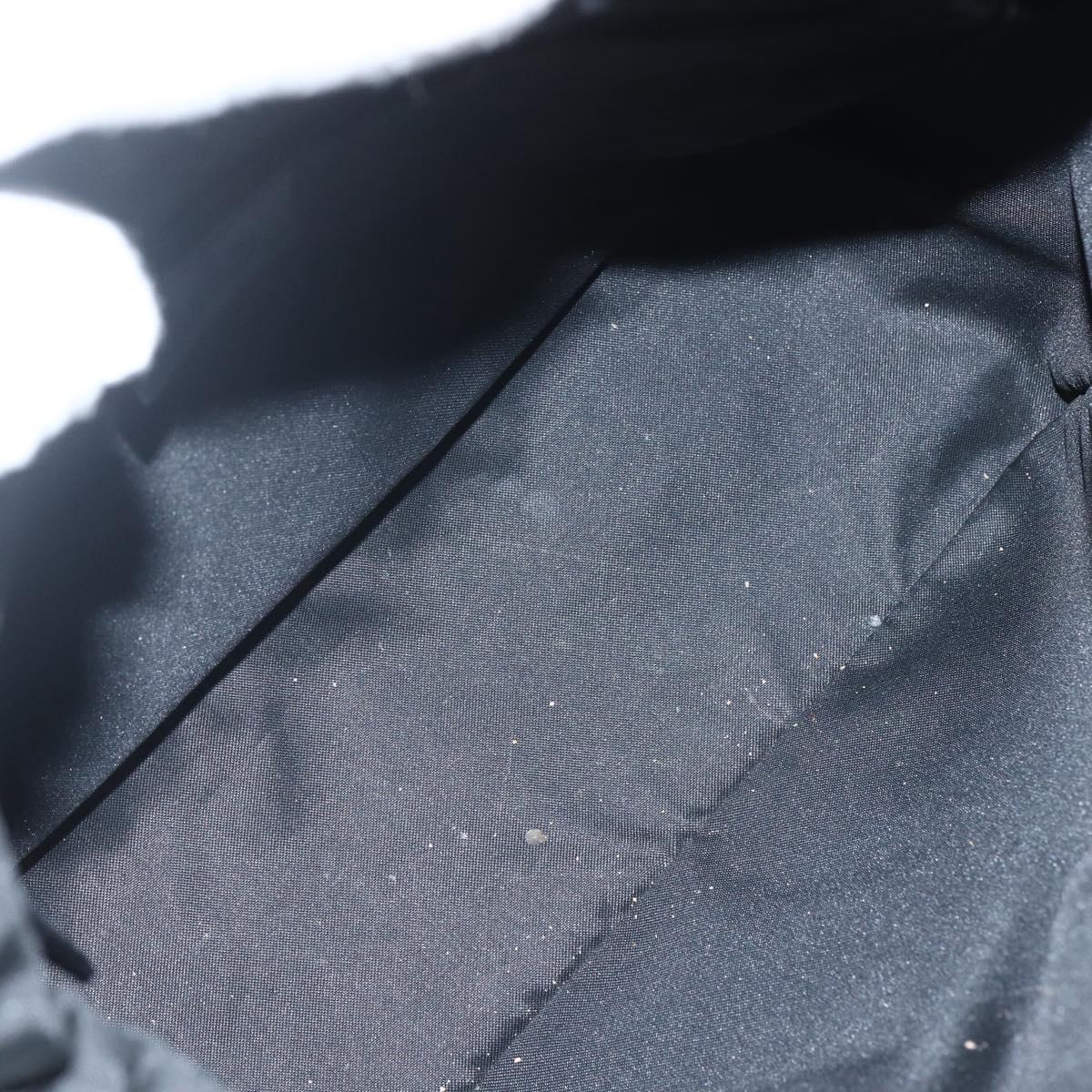 GUCCI GG Canvas Shoulder Bag Black Silver 001 3766 2123 Auth 151598