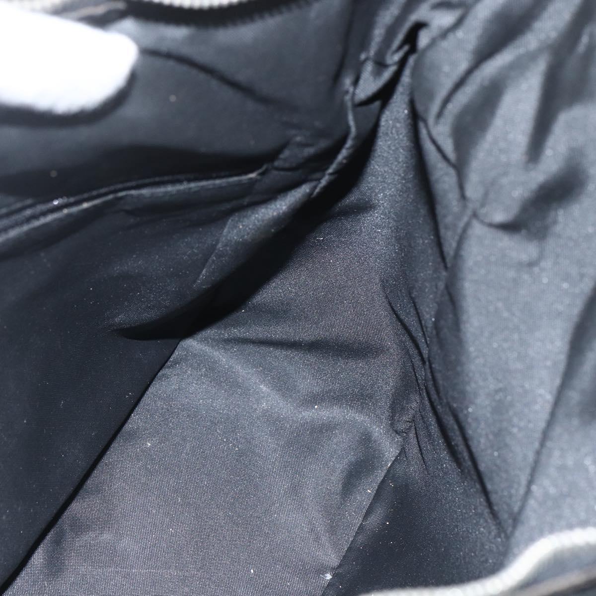 GUCCI GG Canvas Shoulder Bag Black Silver 001 3766 2123 Auth 151598