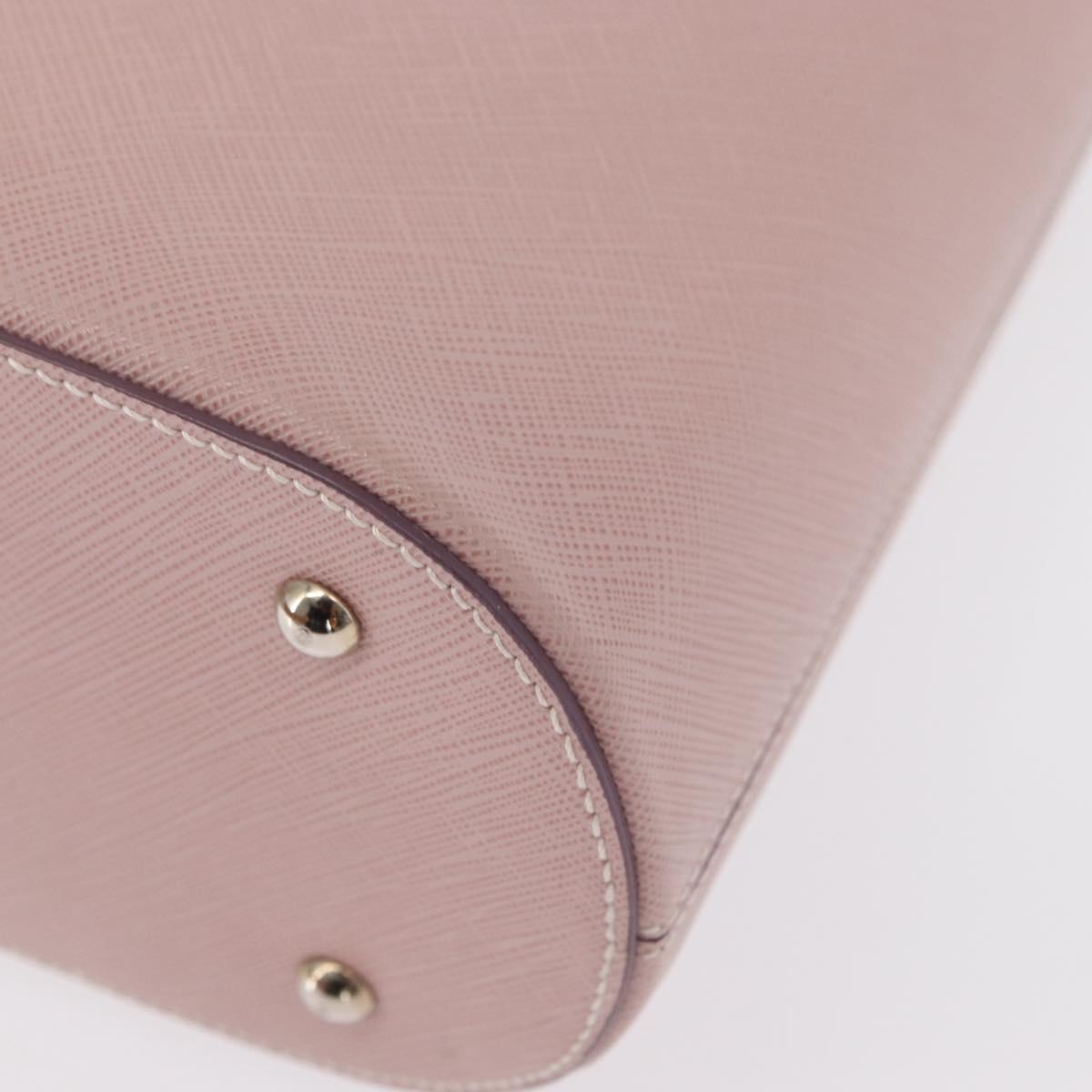 Salvatore Ferragamo Hand Bag Leather Pink Silver Auth 151599